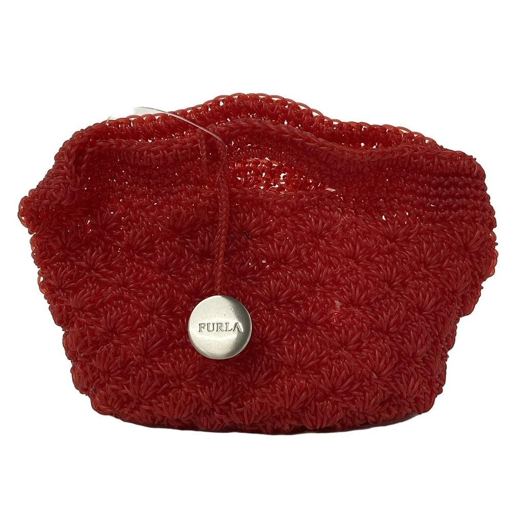 Furla Handbag Mini Bag Braided Red Clear